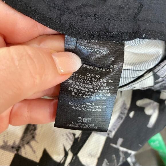 Tibi Arel Contrast Black White Slim Trousers Stretch Pants NWT Size 4 - Picture 7 of 9